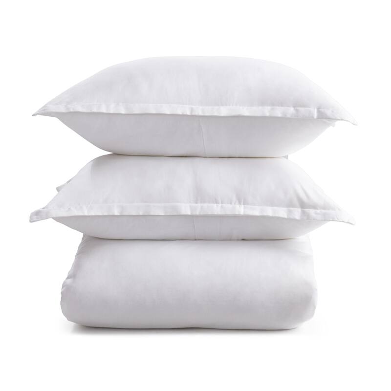 Villa by Classic Home Arcadia 3-Piece Linen Blend Duvet Set