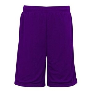 inseam pocketed mesh shorts purple pro badger