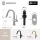 preview thumbnail 3 of 13, STYLISH Single Handle Pull Down Dual Mode Bathroom Faucet