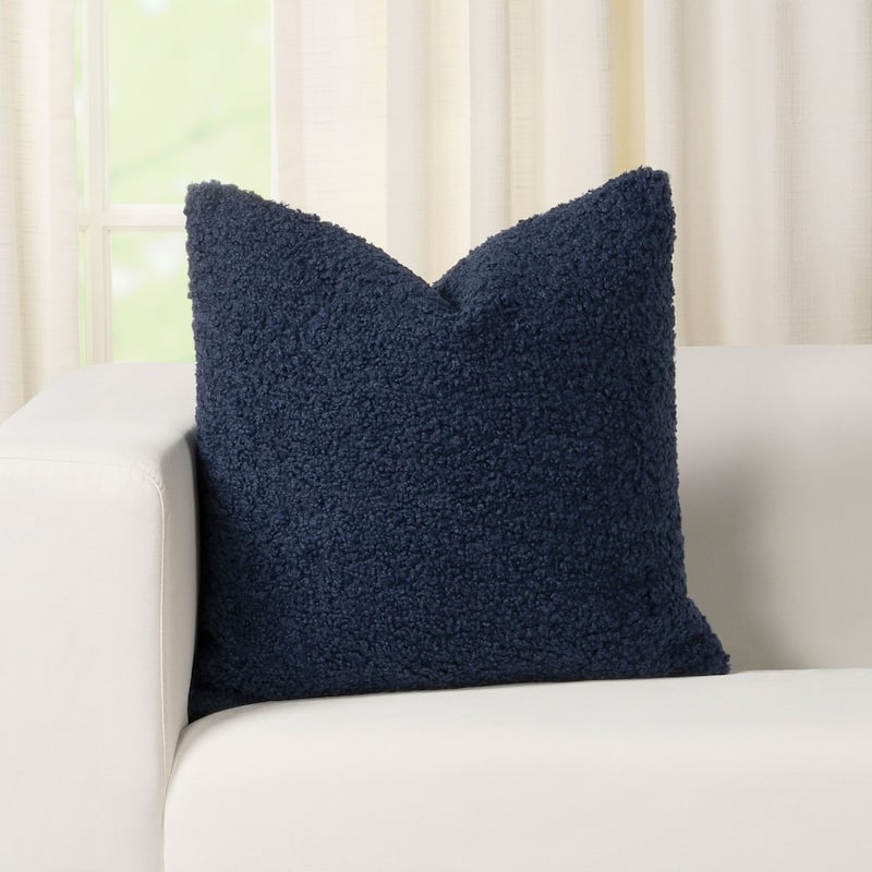 Siscovers Tiffany Boucle Textured Throw Pillow - 16 x 16 - Indigo
