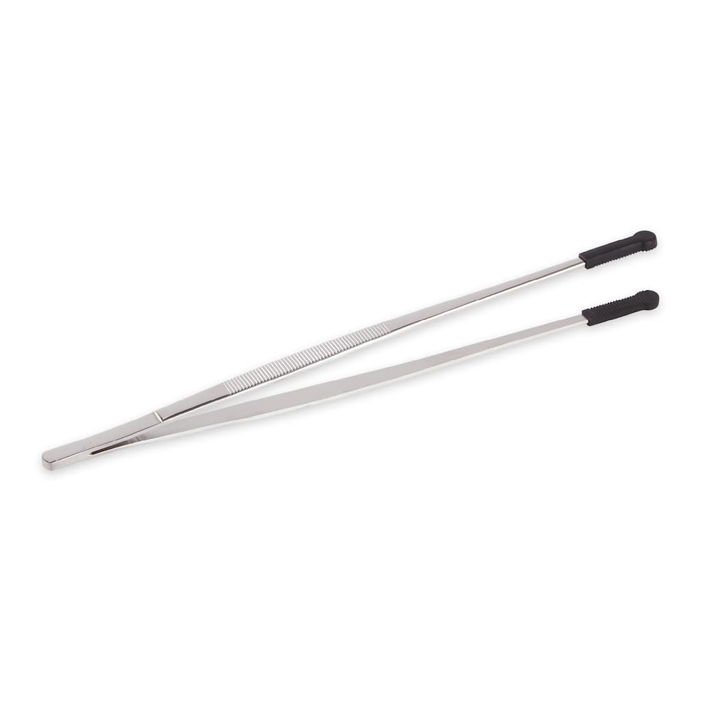 12-Inch Silicone-Tipped Culinary Tweezers - 12-Inch Length