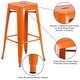 preview thumbnail 27 of 42, Backless Metal Indoor/Outdoor Square Barstool (Set of 4)