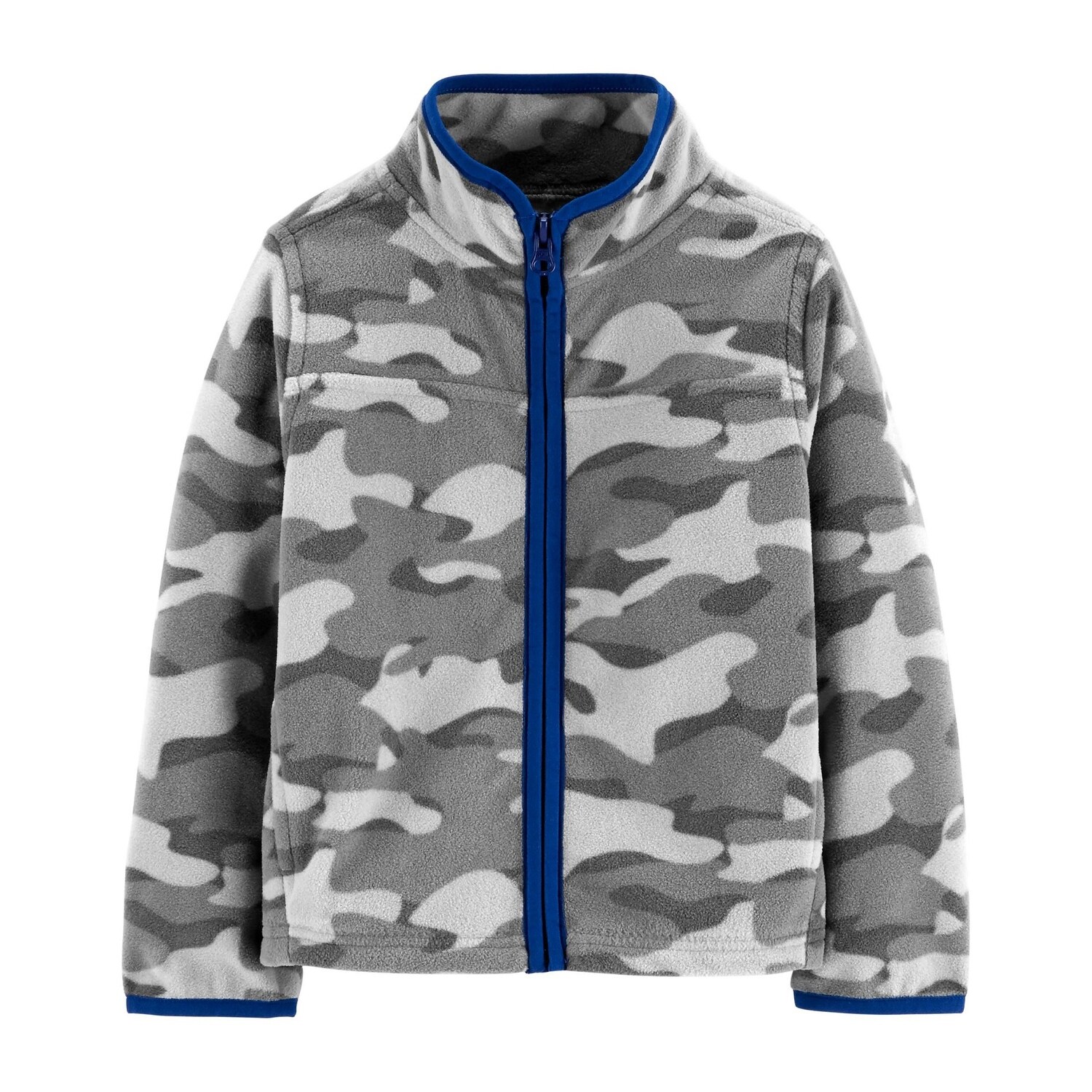 Shop Oshkosh B Gosh Baby Boys Fleece Cozie Grey Blue Zip 9 12