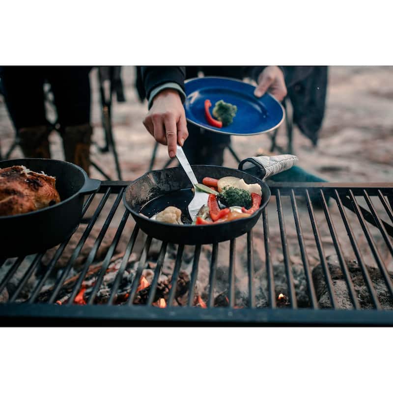 Stansport Pre-Seasoned Cast Iron Frying Pans - 3 Piece Set - 17.4" L x 13.4" W x 4.4" H