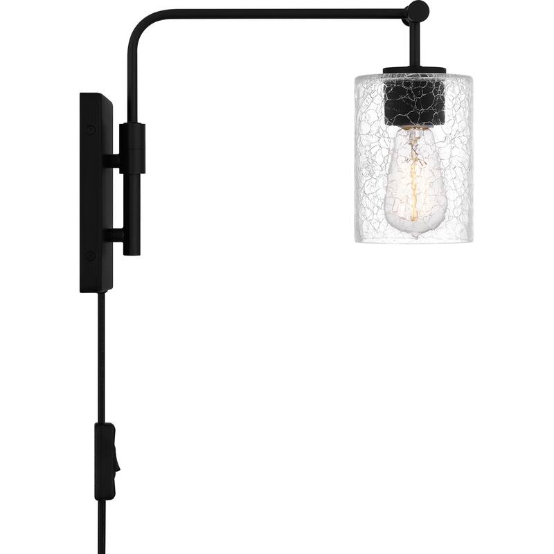 Hodge 1-Light Matte Black Wall Sconce