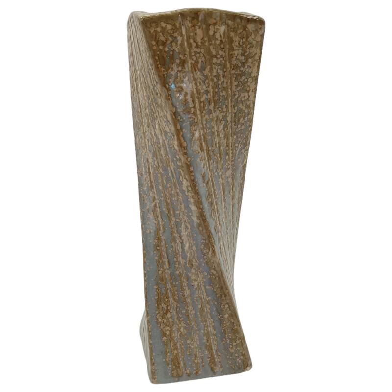Stoneware Decorative Vase with Drip Glaze Finish Modern Home Decor