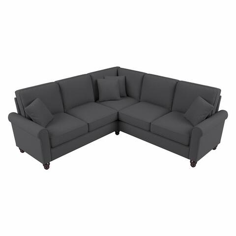 Hudson 87W L Shaped Sectional Couch by Bush Furniture
