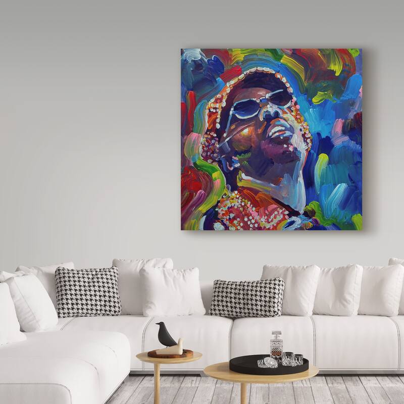 Howie Green 'Stevie Wonder' Canvas Art