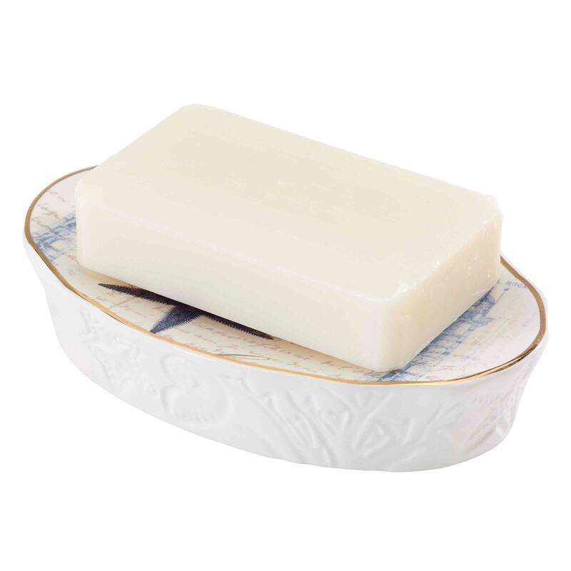 Avanti Linens Antigua Soap Dish - Ivory - Soap Dish