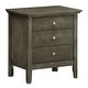 preview thumbnail 42 of 43, Glory Furniture Elowen 3-drawer Wood Nightstand