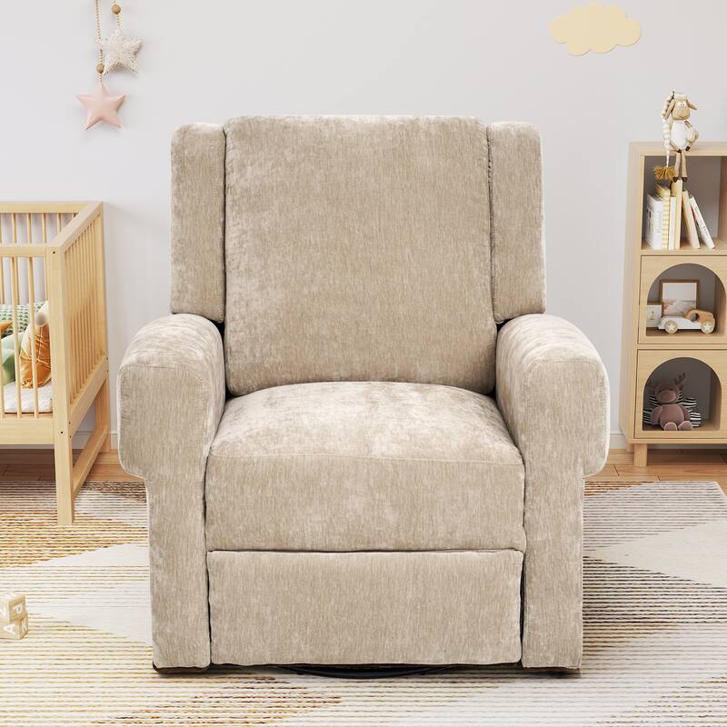 Manual Recliner Nursery Recliner Chair Swivel Rocker Recliner Sofa for Living Room, Bedroom Home Theaters and Nursery