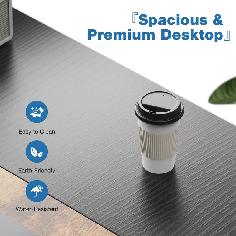 Modern Computer Office Desk with 2 Storage Drawers