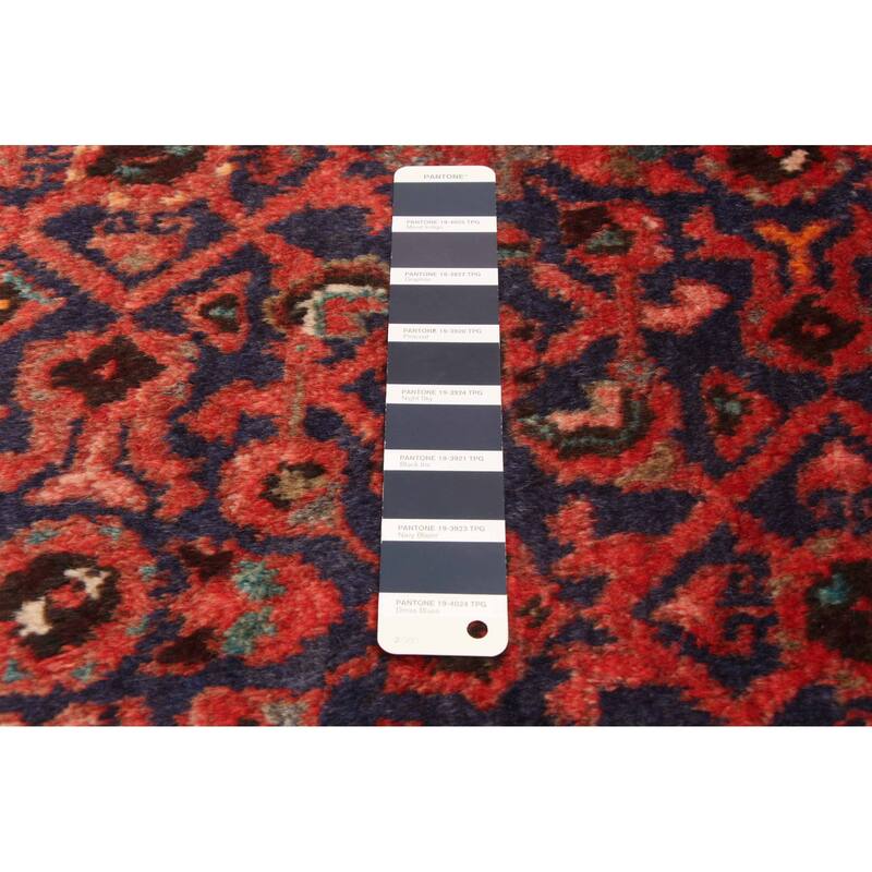 ECARPETGALLERY Hand-knotted Andelz Navy Wool Rug - 3'7 x 11'0