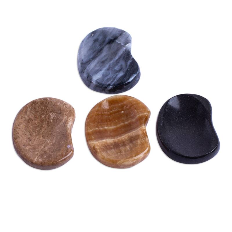 Novica Handmade Growth Amulet Stress-Relieving Stones (Pair)