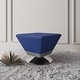 preview thumbnail 2 of 15, Manhattan Comfort Diamond Polished Chrome Swivel Ottoman