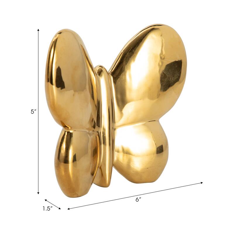 Sagebrook Home Ceramic Balloon Butterfly Figurine
