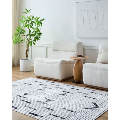 Livabliss Bohemian & Eclectic Lavable Tribal Washable Area Rug