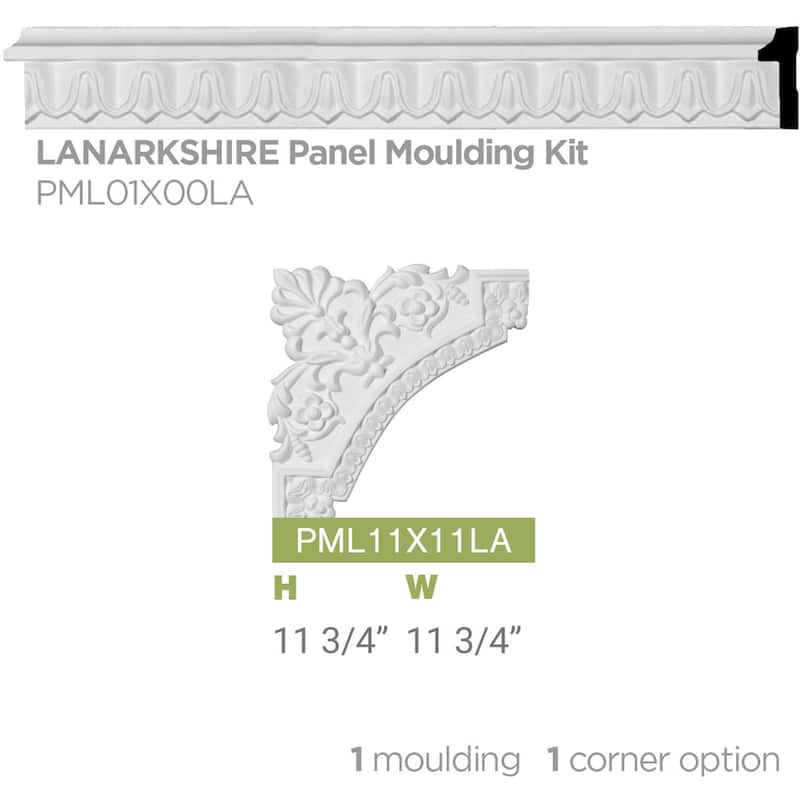 1 3/4"H x 5/8"P x 94 1/2"L Lanarkshire Panel Moulding