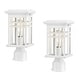 preview thumbnail 4 of 14, Outdoor Post Light, Lantern Light Fixture with Clear Glass Shade