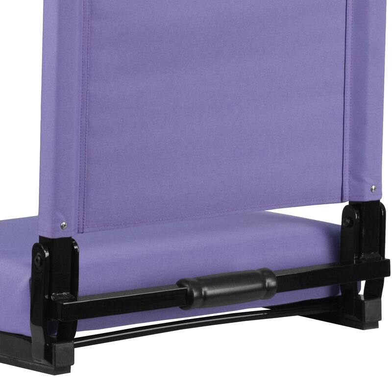 2 Pack 500 lb. Rated Lightweight Stadium Chair-Handle-Padded Seat