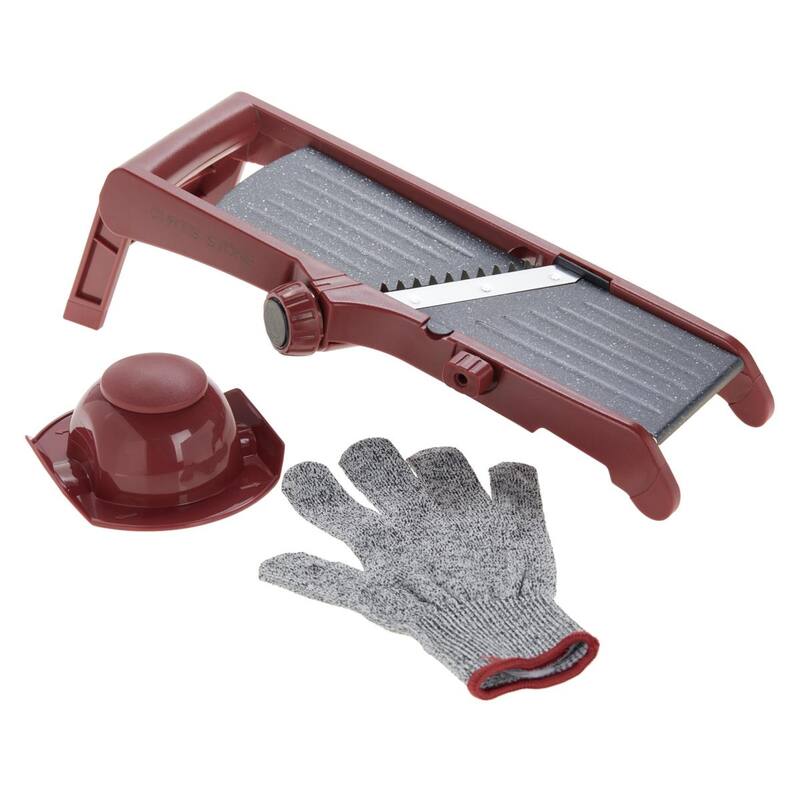 Curtis Stone Dura-Pan Nonstick Mandoline 787-685 - Red