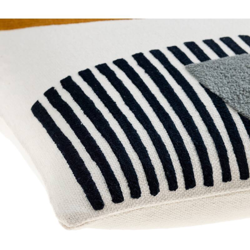 Kurtis Mid-Century Modern Abstract Shapes Throw Pillow