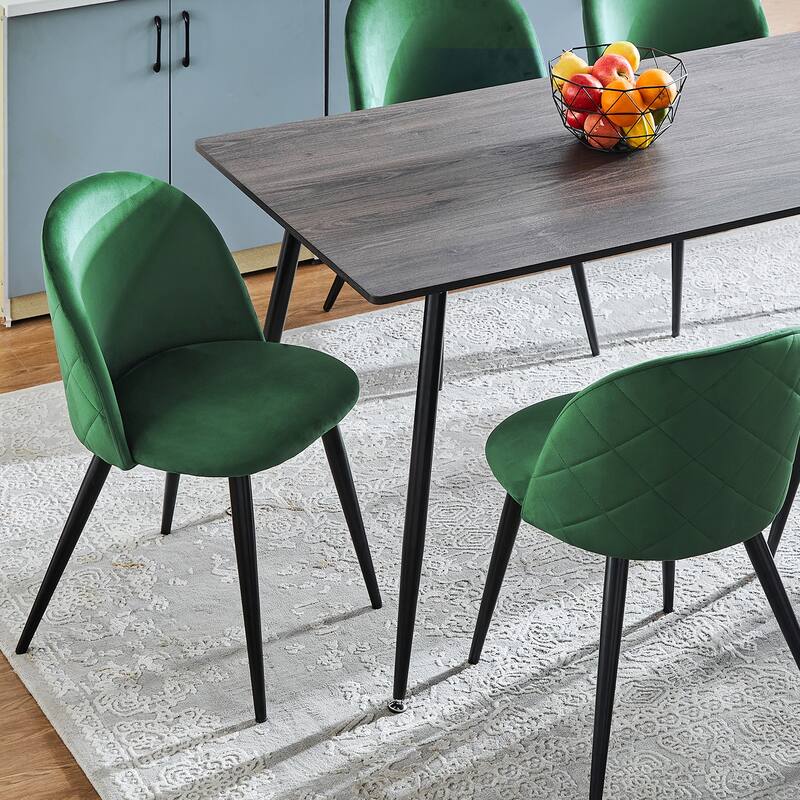 Carson Carrington MidCentury Modern Velvet Dining Chair Set of 2 On