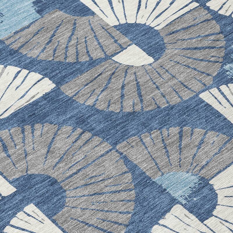 Machine Washable Indoor/ Outdoor Modern Jay Chantille Rug