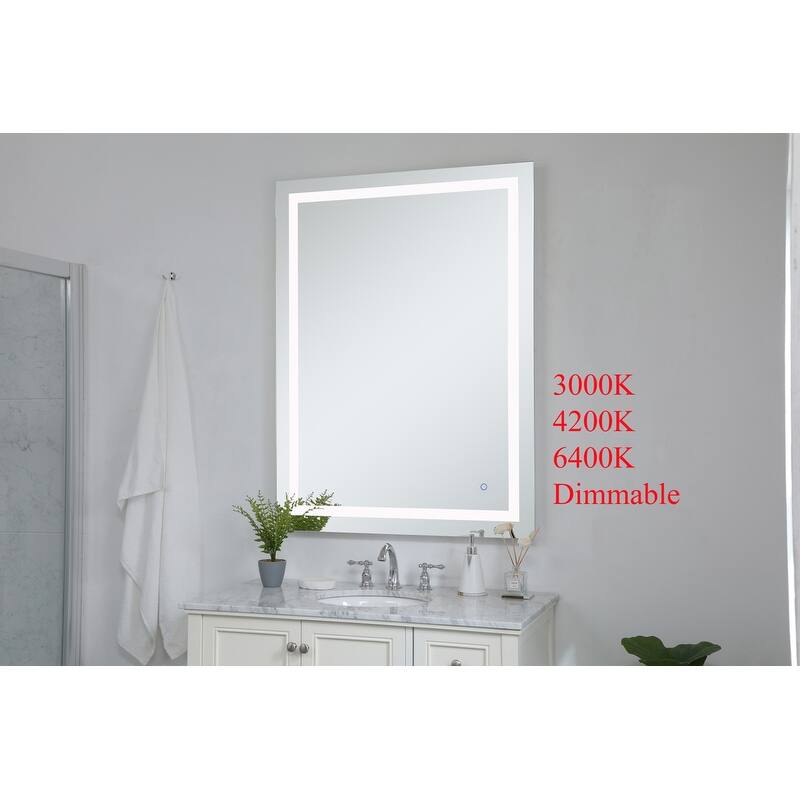 Avalon 36" x 48" Hardwired LED mirror - Silver