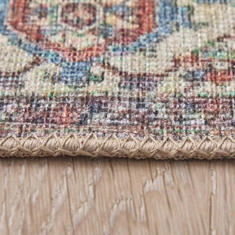 Grand Bazaar Prescott Machine Made Medallion Transitional Area Rug
