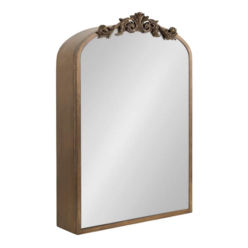 Kate and Laurel Arendahl MDF Jewelry Cabinet with Mirror - 20x6x30 - 20x6x30 - Gold