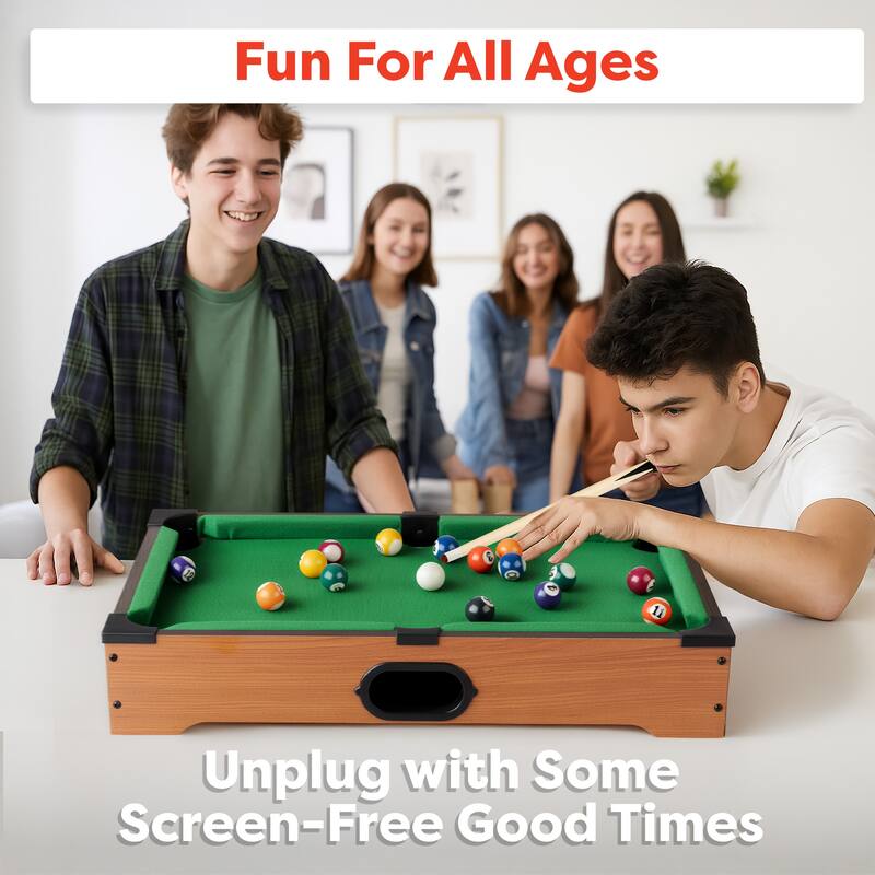 Mini Table Top Pool Table Set