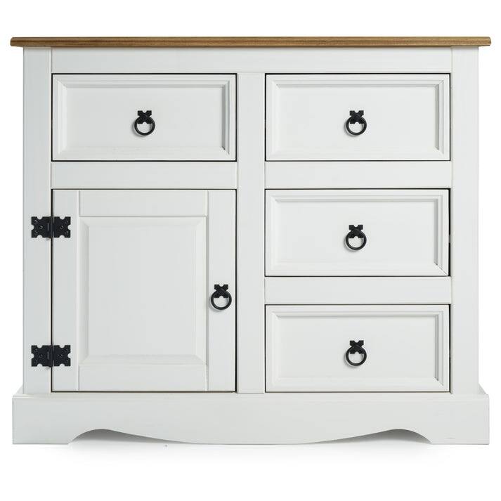 Wood Buffet Sideboard 1 Door 4 Drawers Corona | Furniture Dash