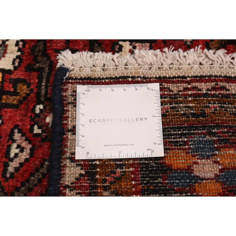 ECARPETGALLERY Hand-knotted Andelz Red Wool Rug - 3'3 x 10'6