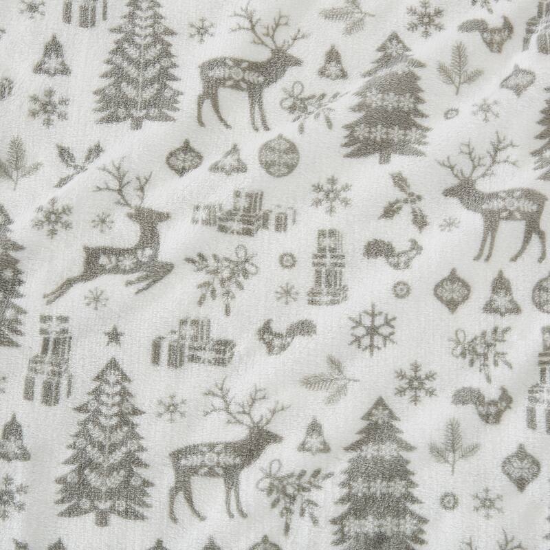 Luxurious Printed Velvet Plush Warm and Cozy Sheet Set.