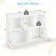 preview thumbnail 14 of 28, Costway 5-Cubby Kids Toy Storage Organizer Wooden Bookshelf Display - See Details