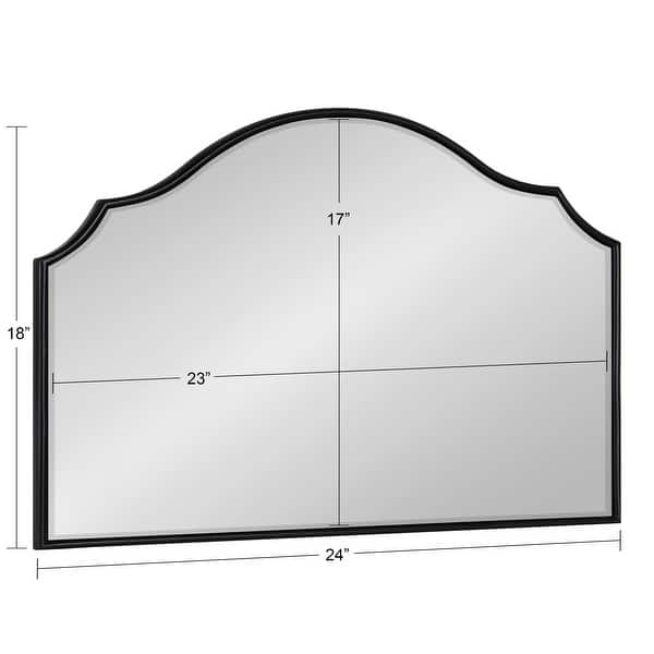 dimension image slide 12 of 14, Kate and Laurel Leanna Framed Arch Wall Mirror