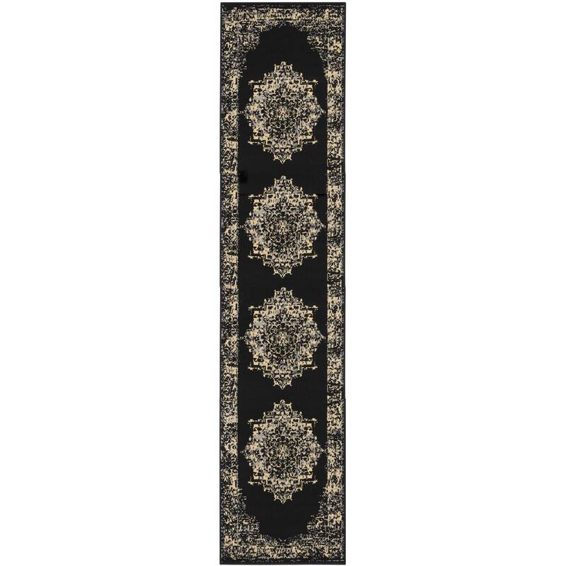 Ruji Power Loomed Durable Area Rug By HomeRoots - 144' X '27' X '0.5