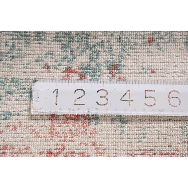 Contemporary Abstract Oriental Area Rug Hand-Knotted Wool Carpet - 3'6"x 5'4"