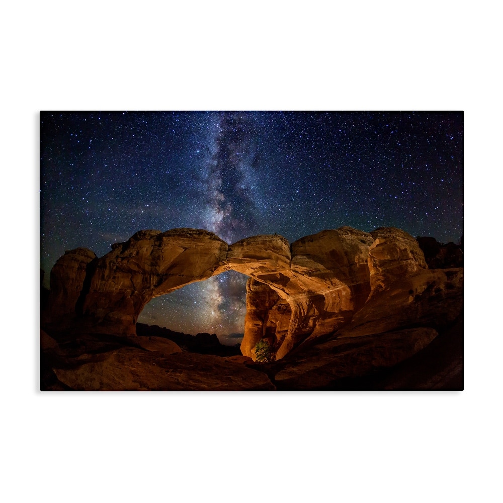 Stupell Starry Sky Through Desert Arch Canvas Wall Art Design By Royce Bair