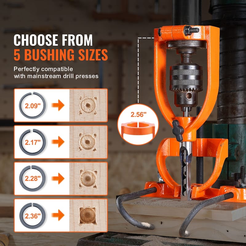 Mortising Attachment for Drill Press - 4 Model Drills