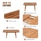 preview thumbnail 8 of 14, 9-Piece Extendable Patio Dining Set with Acacia Wood Table & 6 Breathable Mesh Chairs, Outdoor Furniture Set