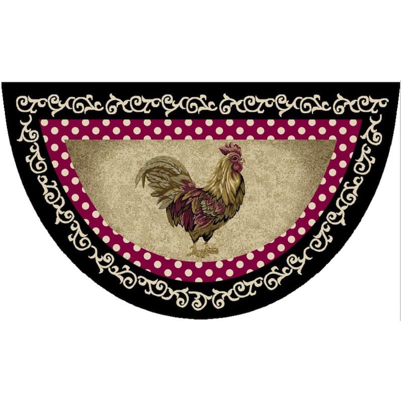 Cozy Cabin Free Range Nylon Washable Accent Rug - 19"x31"