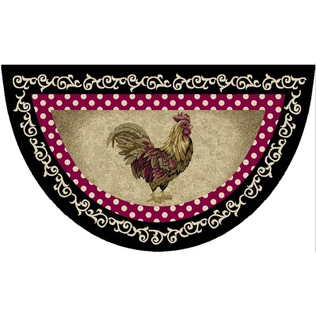 Cozy Cabin Free Range Nylon Washable Accent Rug