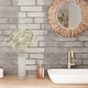 preview thumbnail 1 of 5, TileGen. Iris 3" x 12" Ceramic in Gris Gray Wall Tile (25 tiles/6.03 sqft.)