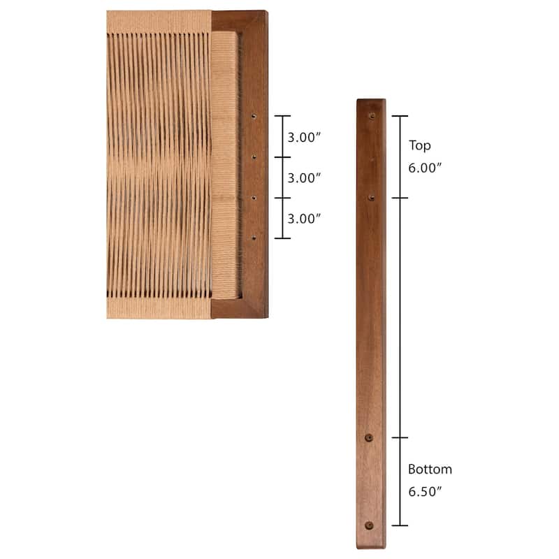 Holitz Natural Rope Woven Headboard - Mountable Bed Backboard with Bayur Wood Frame, Modern Boho Accent for Bedroom Decor