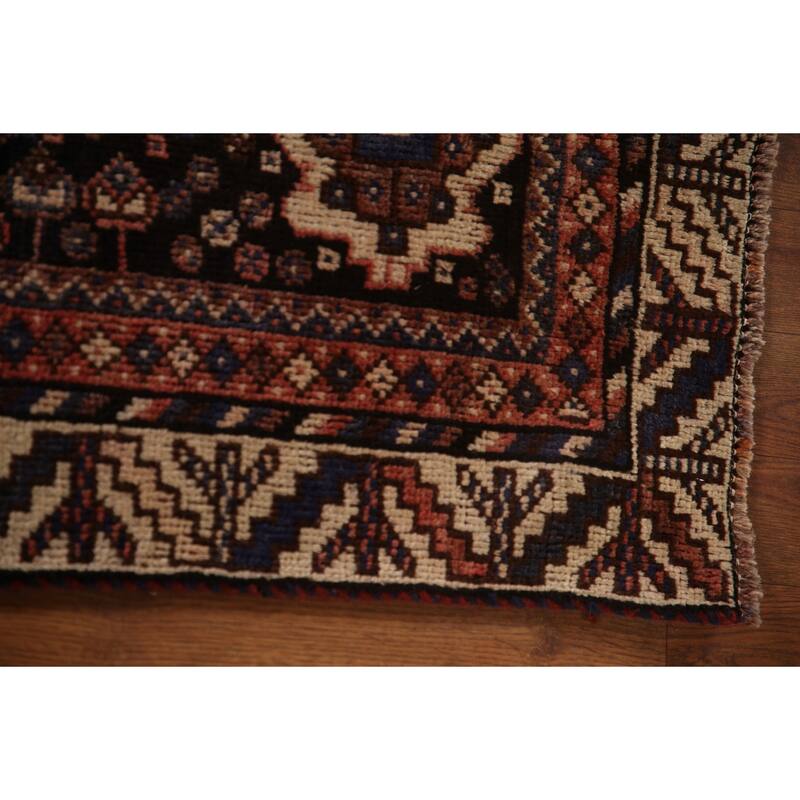 Vegetable Dye Qashqai Persian Rug Hand-knotted Wool Carpet - 5'5"x 7'6"