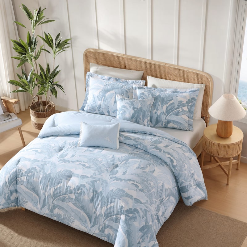 Tommy Bahama Palm Serenity Cotton 5 Piece Comforter Bonus Set