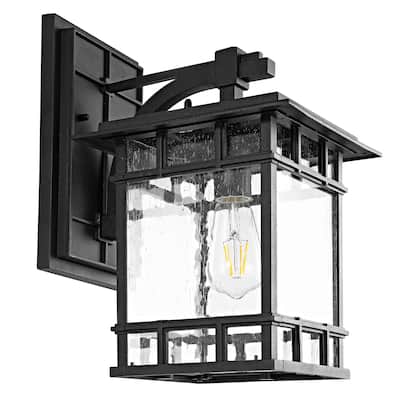 SAFAVIEH Bohumira Outdoor Wall Lantern - 9" W x 11.5" D x 14.8" H - 9Wx12Dx15H