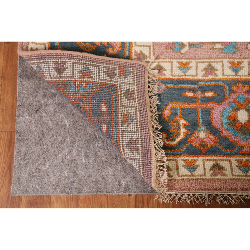 Heriz Serapi Indian Area Rug Handmade Floral Wool Carpet - 8'10" x 11'10"